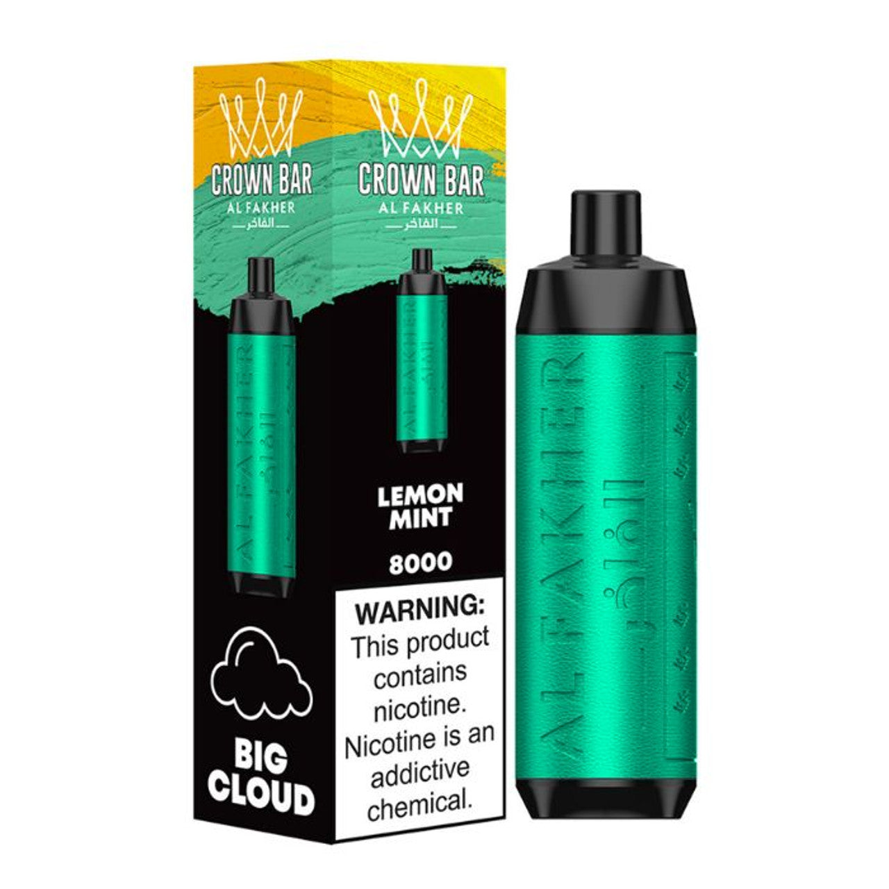 Al Fakher 8000 Puffs Crown Bar Disposable Supreme SV USA Al Fakher 8000 Puffs Crown Bar Disposable Supreme SV USA
